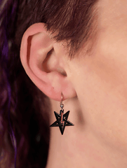 LaVey Sigil Earrings - Satanme