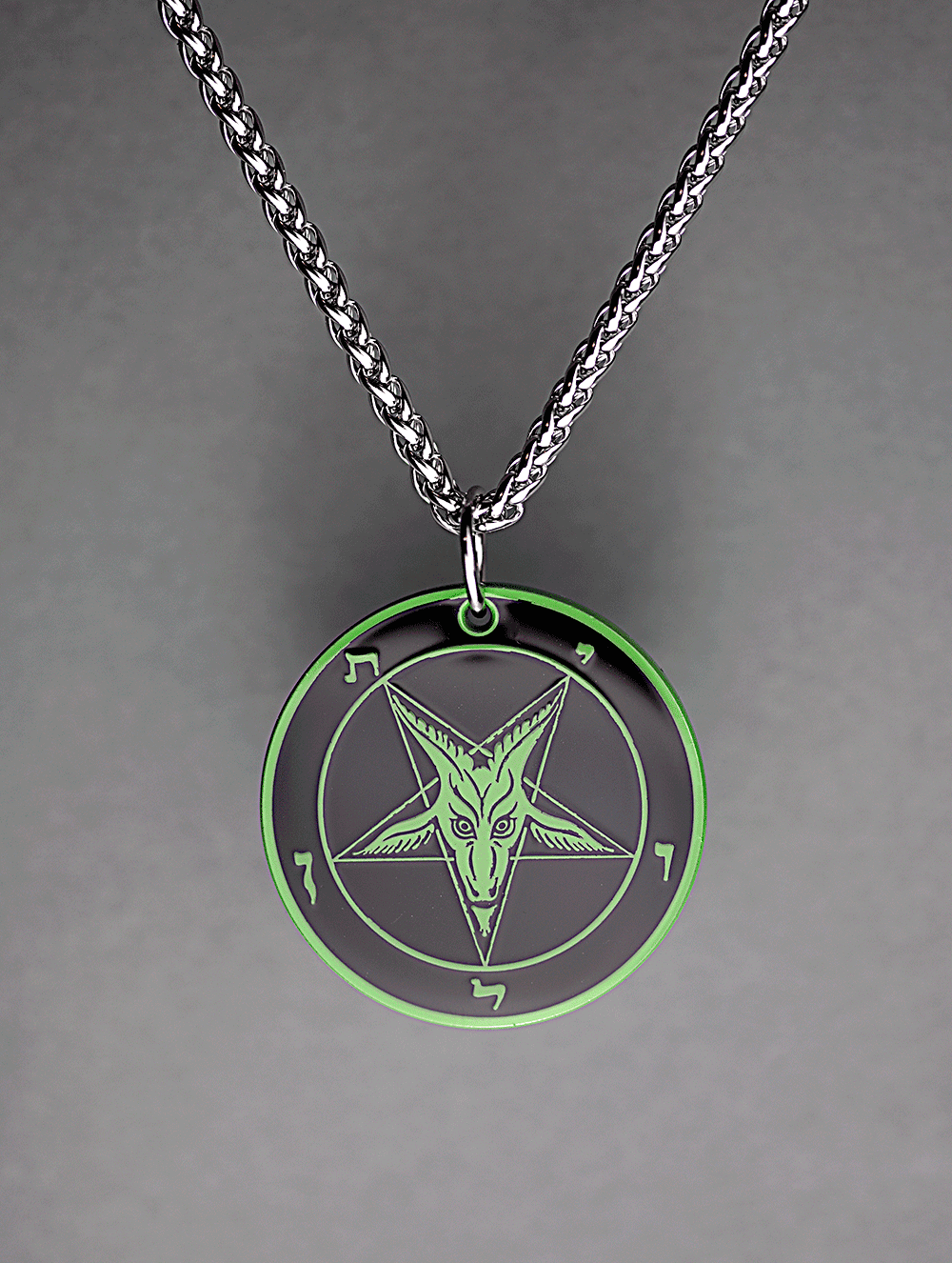 The Satanic Statement - Baphomet Cloisonné Medallion - Satanme