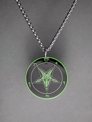 The Satanic Statement - Baphomet Cloisonné Medallion - Satanme