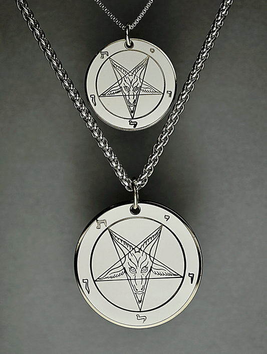 Storm Grey - Baphomet Cloisonné Medallion - Satanme