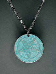 Chaos Series Baphomet Cloisonné Medallion - Satanme