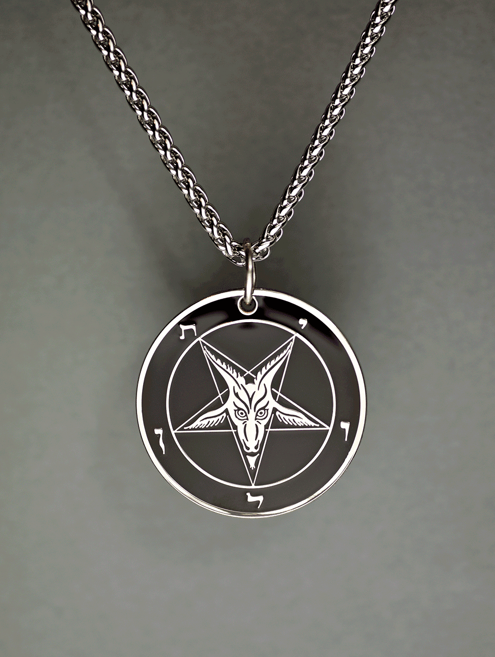 The Satanic Statement - Baphomet Cloisonné Medallion - Satanme