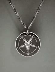 The Satanic Statement - Baphomet Cloisonné Medallion - Satanme