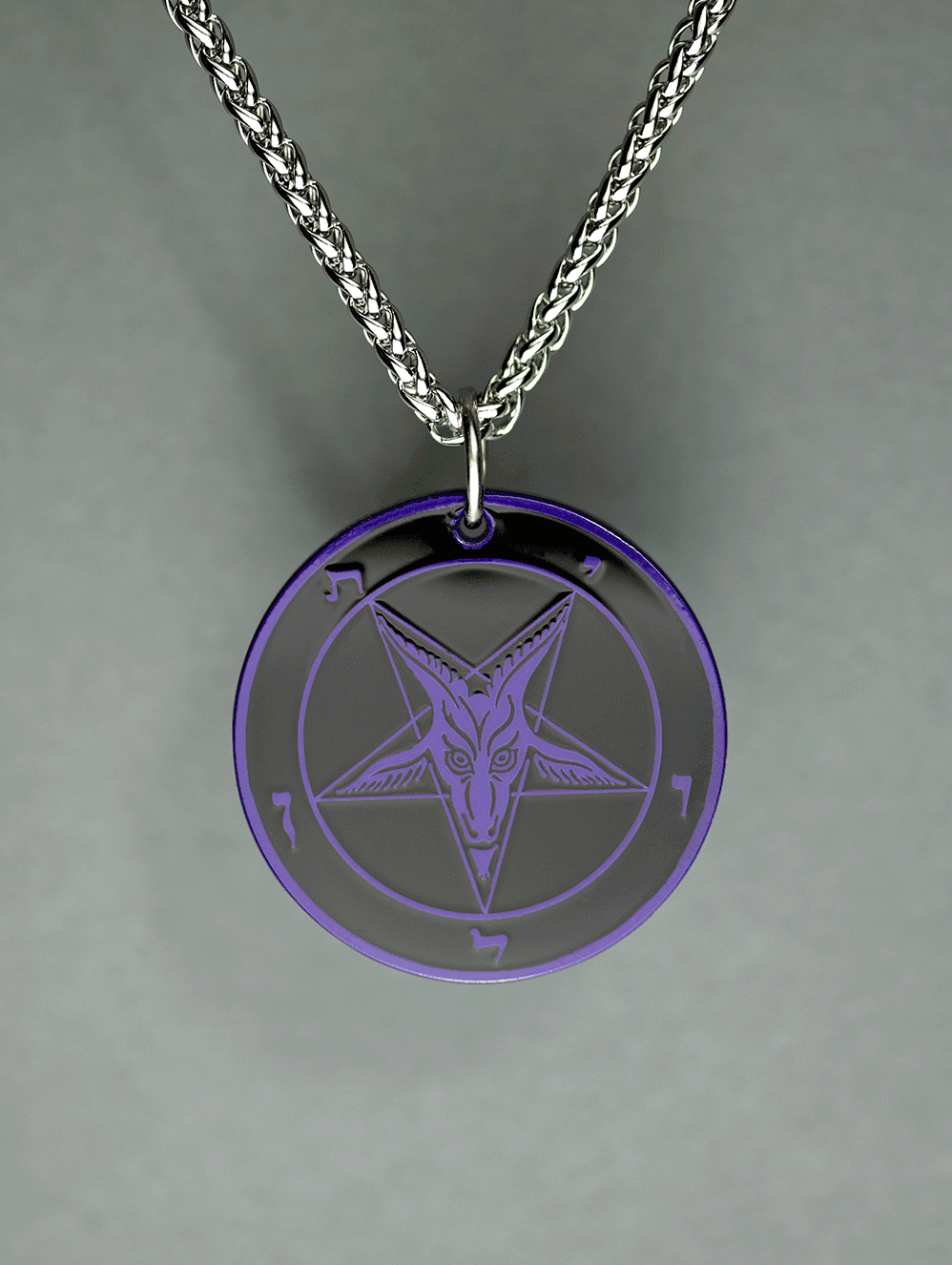 The Satanic Statement - Baphomet Cloisonné Medallion - Satanme