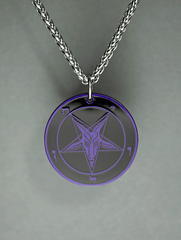 The Satanic Statement - Baphomet Cloisonné Medallion - Satanme