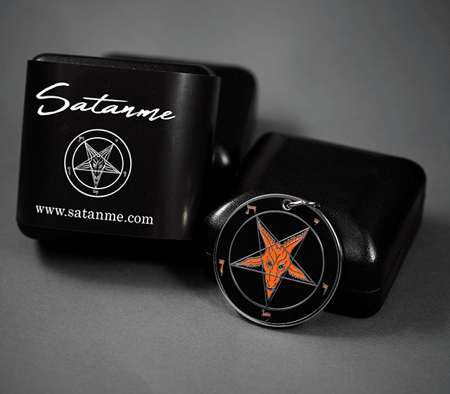 Samhain - Baphomet Cloisonné Medallion - Satanme