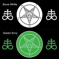 Curved HD Metal Baphomet Plaque - Satanme
