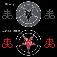 Curved HD Metal Baphomet Plaque - Satanme