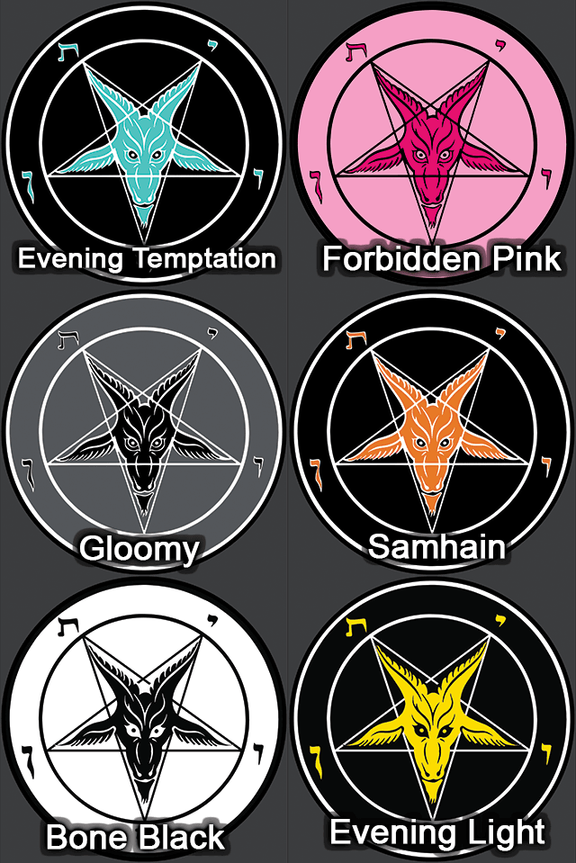 Round Baphomet HD Metal Ritual Plaque - Satanme