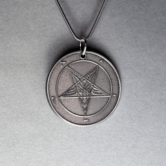 Eclipsed Moon - Baphomet Cloisonné Medallion