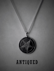 999 Fine Silver Baphomet Medallion - Satanme
