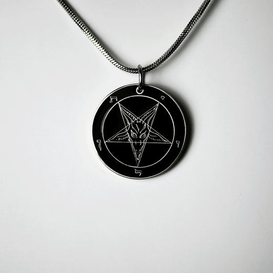 1.25 inch Baphomet Medallion - Hell Forged Steel - Satanme