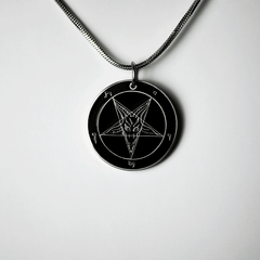 1.25 inch Baphomet Medallion - Hell Forged Steel - Satanme