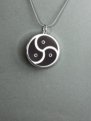 BDSM Triskelion Steel Medallion - Satanme