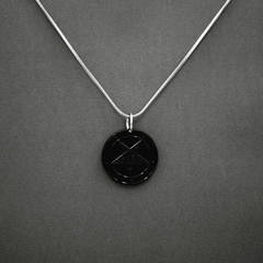 Midnight Moon - Baphomet Cloisonné Medallion - Satanme