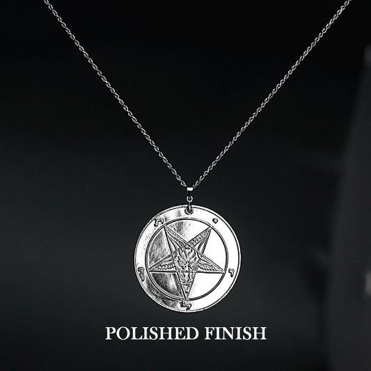 999 Fine Silver Baphomet Medallion - Satanme