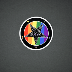 Satanme Pride Design Sticker