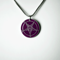 1.25 inch Baphomet Medallion - Hell Forged Steel - Satanme