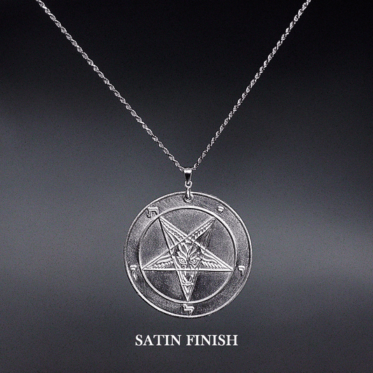 999 Fine Silver Baphomet Medallion - Satanme