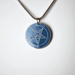 1.25 inch Baphomet Medallion - Hell Forged Steel - Satanme