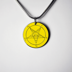 1.25 inch Baphomet Medallion - Hell Forged Steel - Satanme
