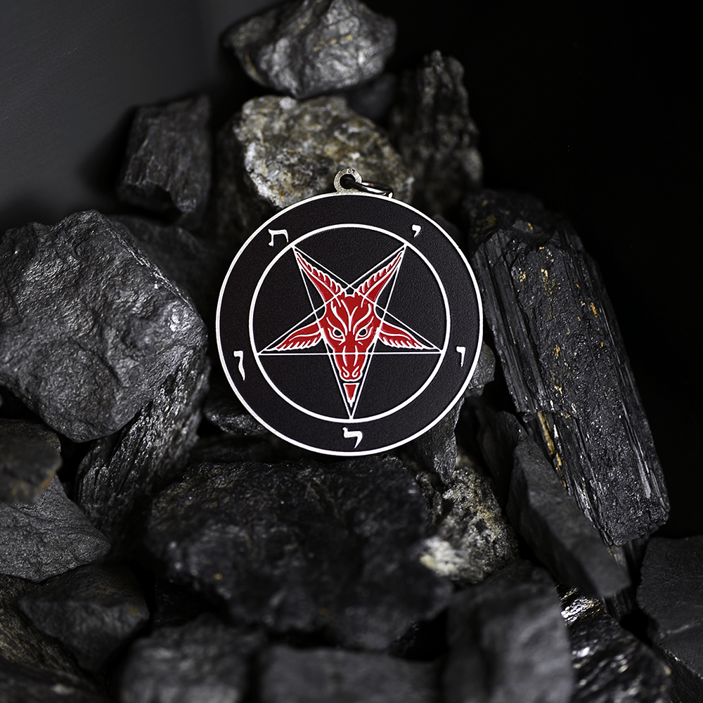 Abyssborn Baphomet - Hell Forged Steel Medallion - Satanme