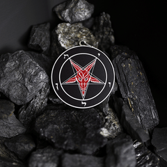 Abyssborn Baphomet - Hell Forged Steel Medallion - Satanme