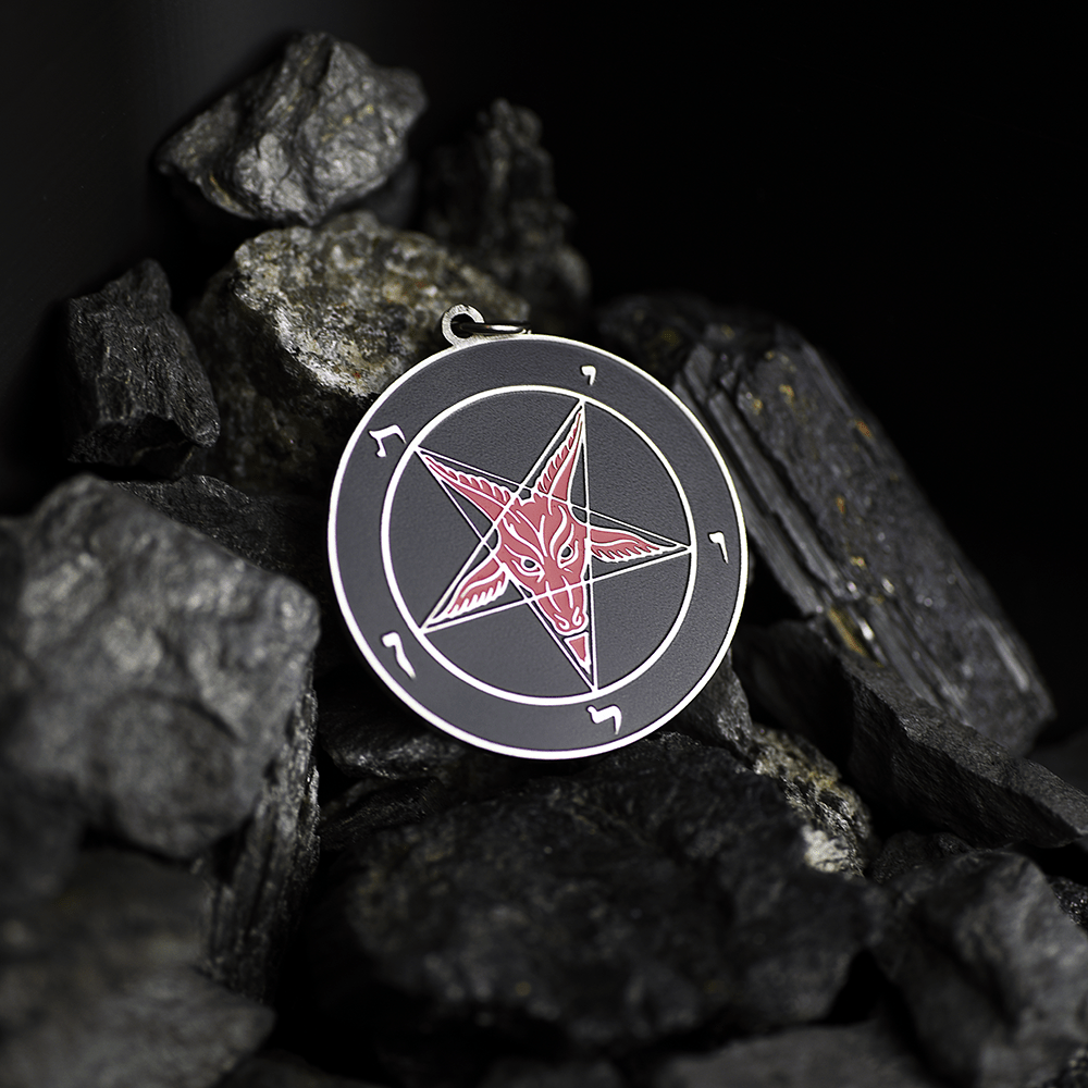 Abyssborn Baphomet - Hell Forged Steel Medallion - Satanme