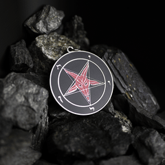 Abyssborn Baphomet - Hell Forged Steel Medallion - Satanme