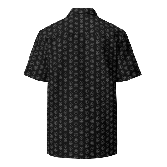 Baphomet Pattern Camp Shirt - Satanme