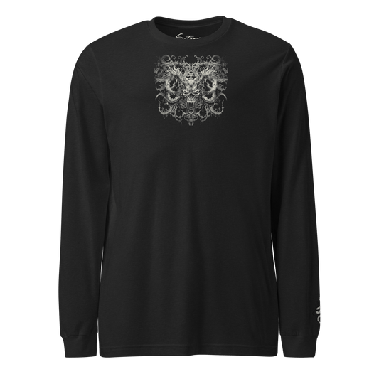 Baroque Demon Visage Long Sleeve Shirt - Satanme