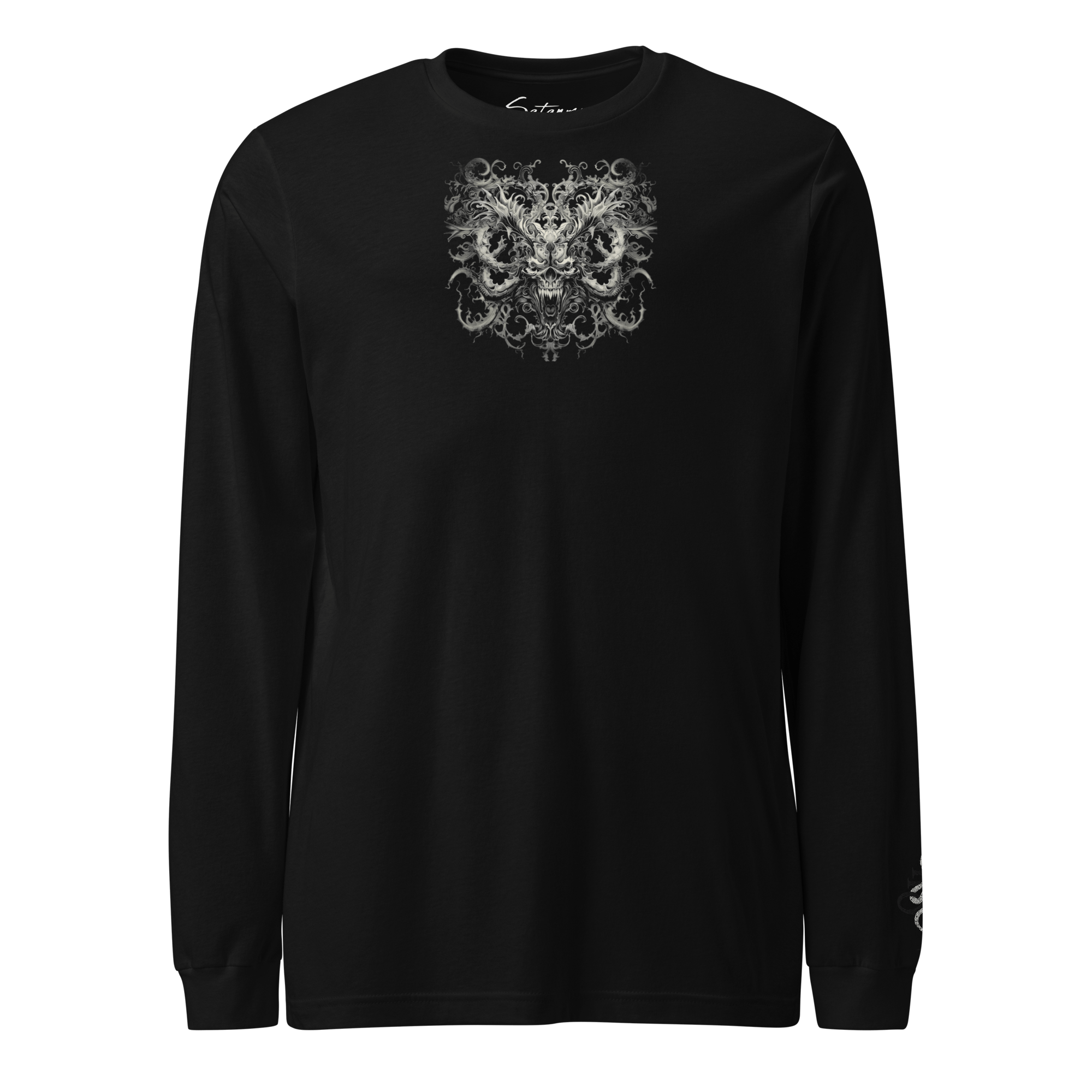 Baroque Demon Visage Long Sleeve Shirt - Satanme