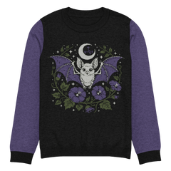 Bat & Bloom Knitted Sweater - Satanme