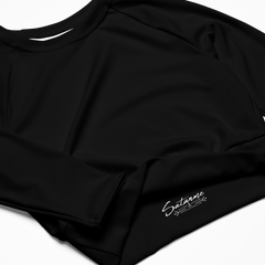 Bat & Bloom Long Sleeve Crop Top - Satanme