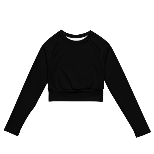 Bat & Bloom Long Sleeve Crop Top - Satanme
