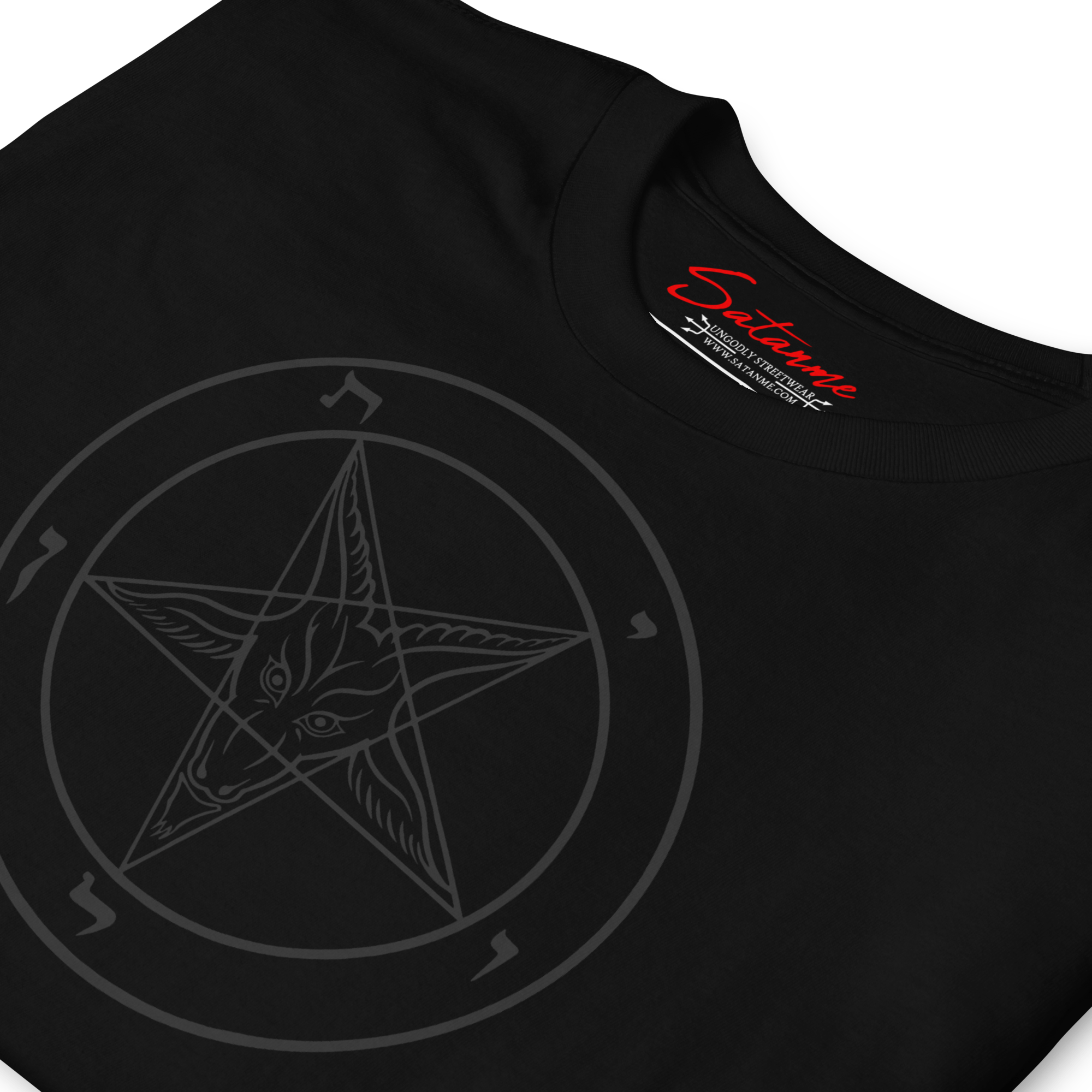 Black as Pitch Baphomet Shirt - Satanme