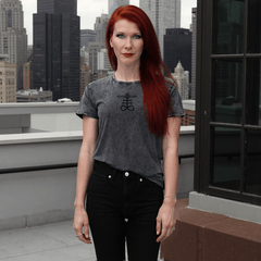 BLACK FLAME Mineral - Wash Shirt - Satanme