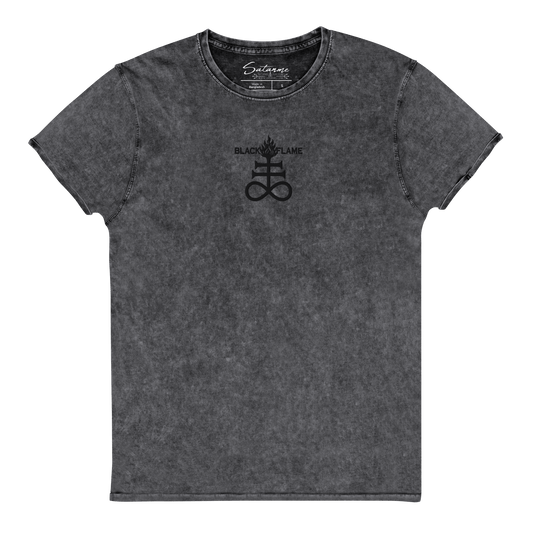 BLACK FLAME Mineral - Wash Shirt - Satanme