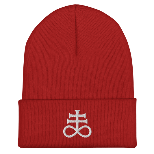 Brimstone Sigil Cuffed Beanie - Satanme
