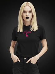 Dark Moon Lilith Embroidered Women's Shirt - Satanme