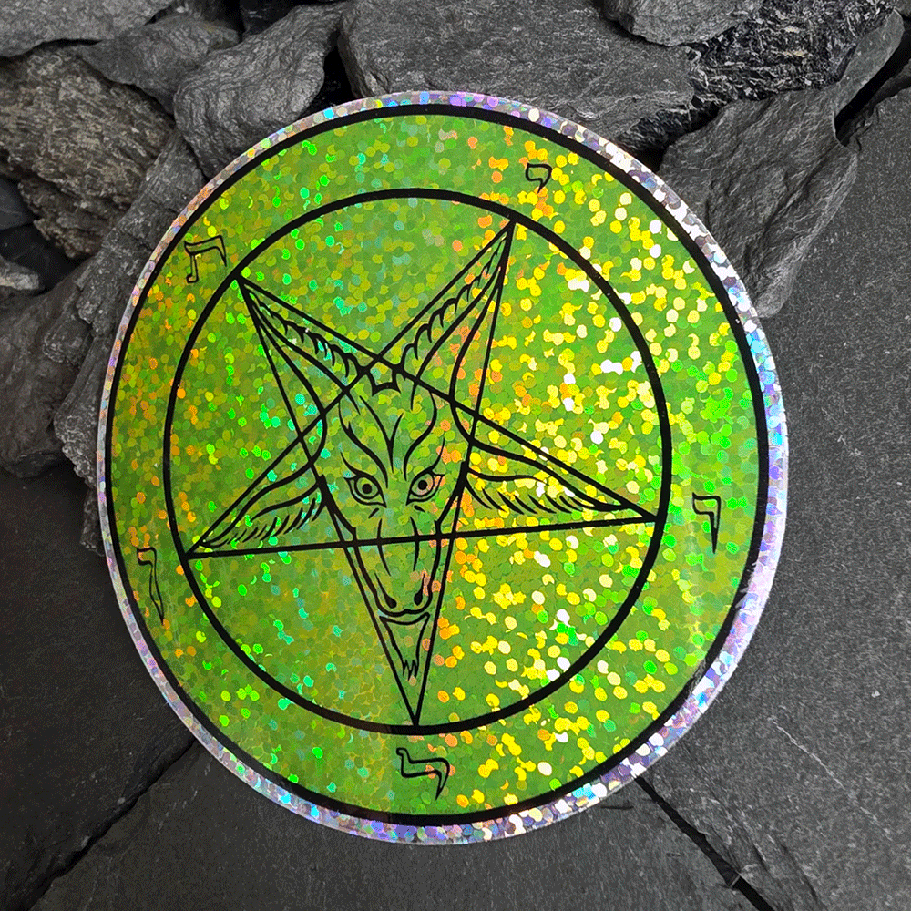 Green-Eyed Magic - Chaos Sticker - Satanme