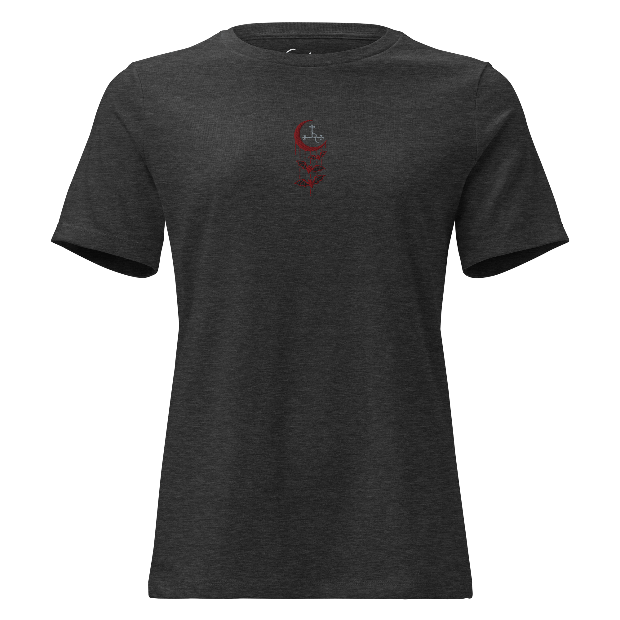 Lilith’s Embrace Embroidered Women's Fitted Shirt - Satanme