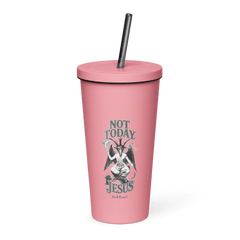 Not Today Jesus Insulated Tumbler - Satanme
