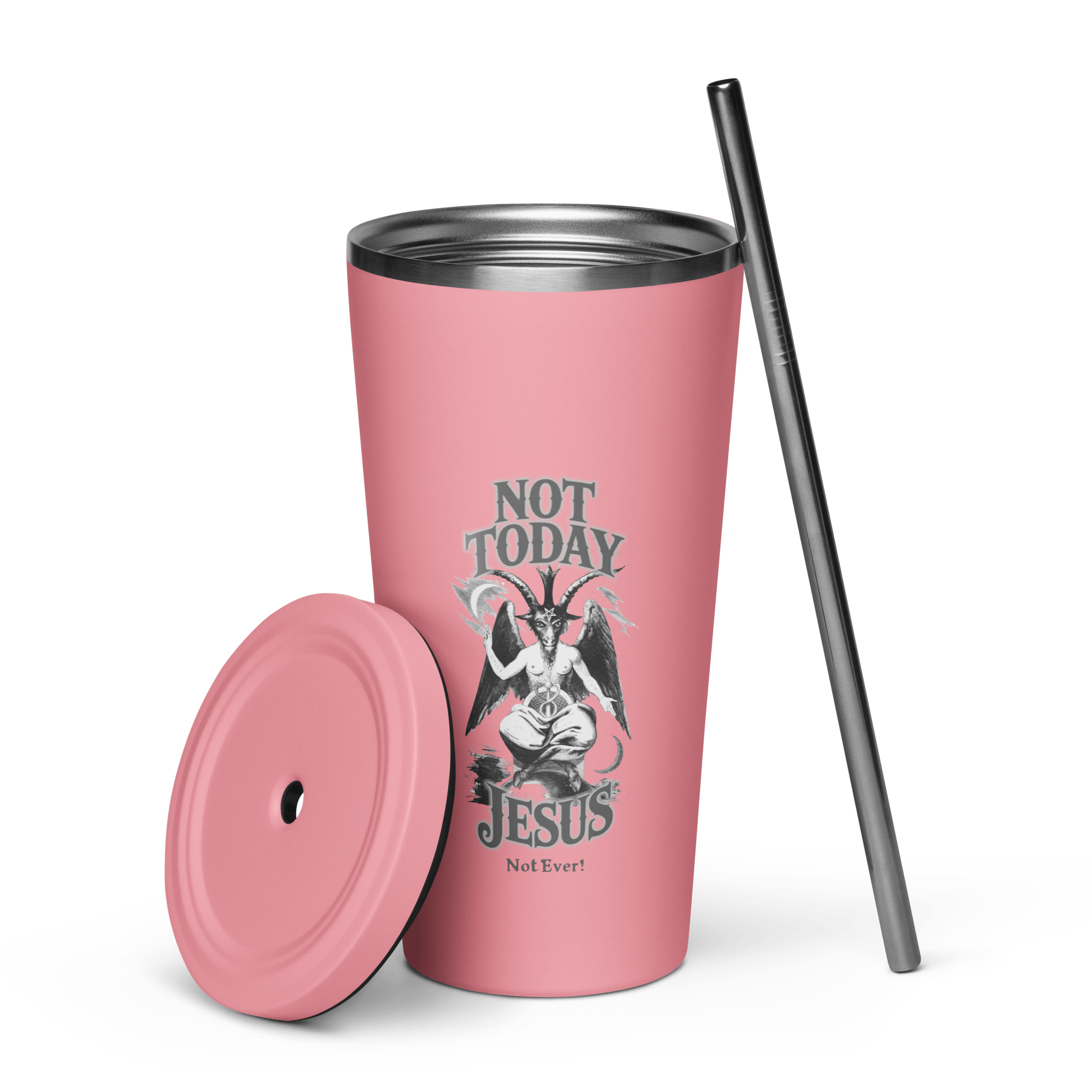 Not Today Jesus Insulated Tumbler - Satanme
