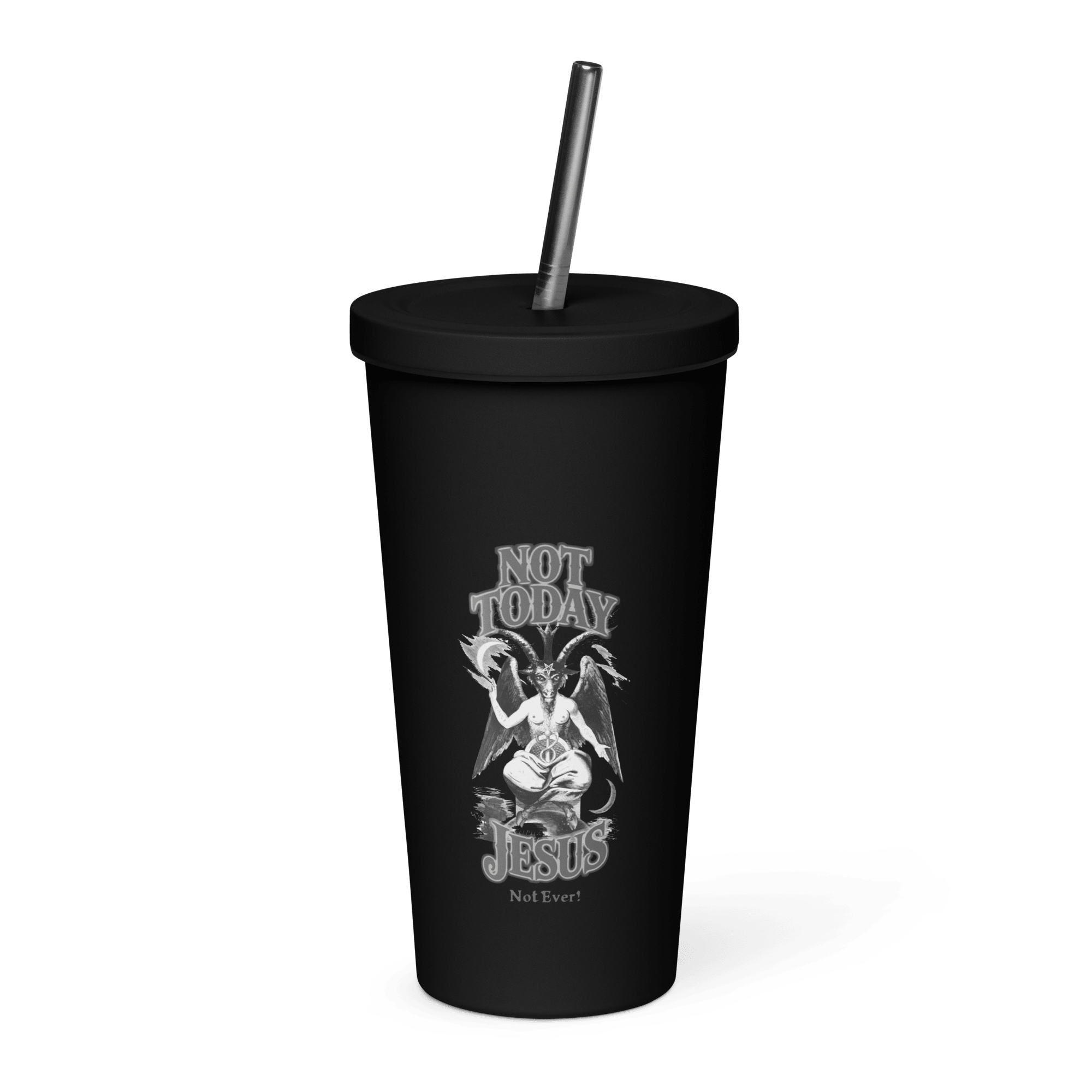 Not Today Jesus Insulated Tumbler - Satanme