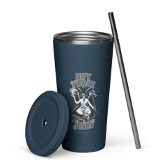 Not Today Jesus Insulated Tumbler - Satanme