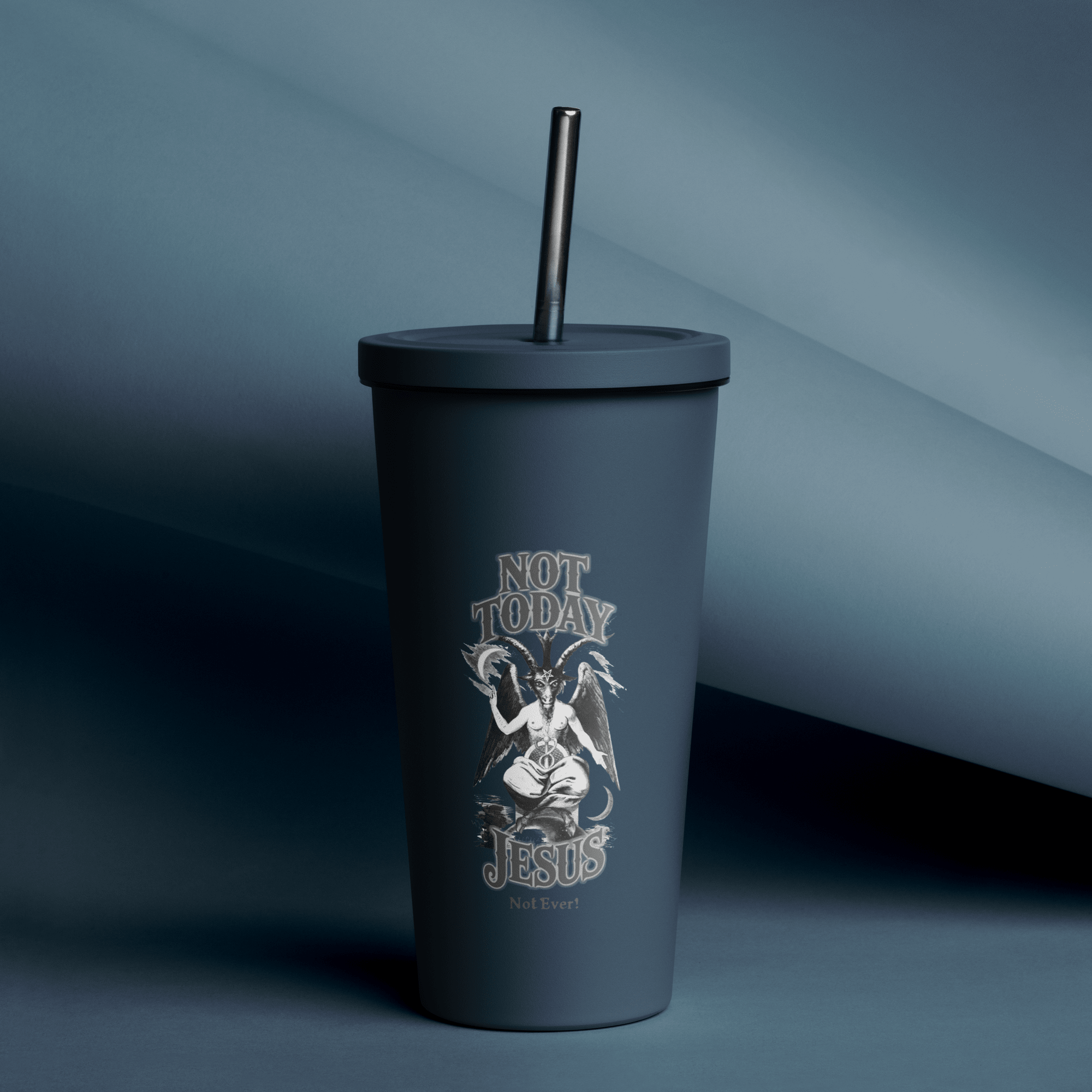 Not Today Jesus Insulated Tumbler - Satanme