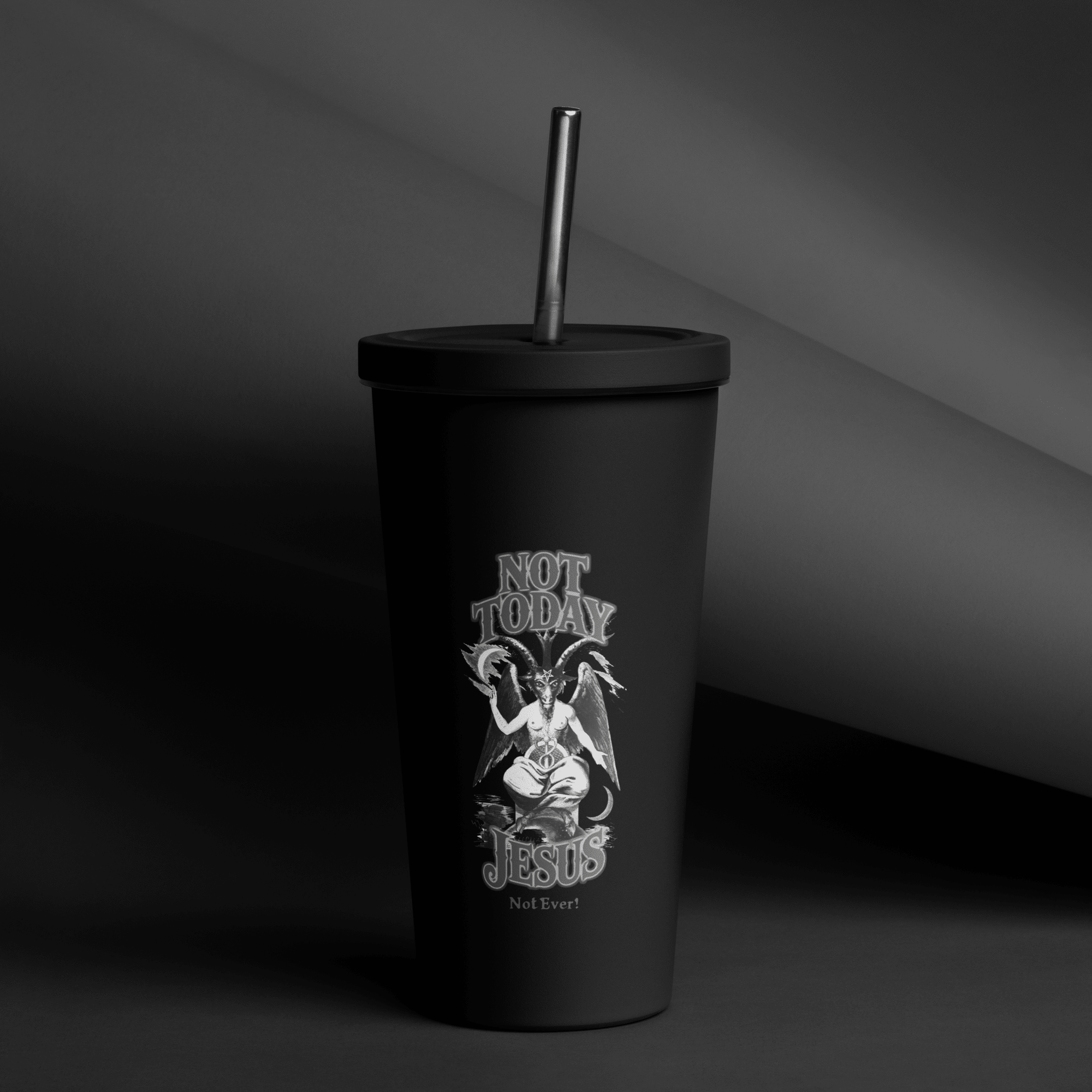 Not Today Jesus Insulated Tumbler - Satanme