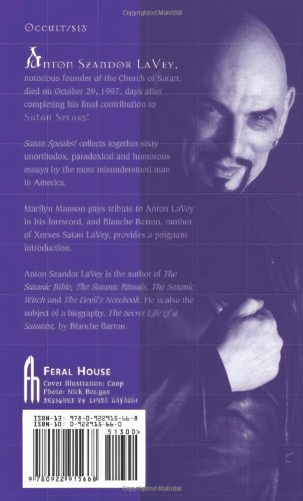 SATAN SPEAKS! By Anton LaVey - Satanme