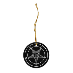 Sigil of Baphomet Double - sided Ceramic Ornament - Satanme